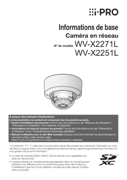 i-PRO WV-X2271L Manuel utilisateur