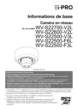 Manuel utilisateur i-PRO WV-S22600-V2LG