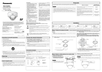 i-PRO WV-S2250L Guide d'installation | Fixfr