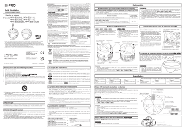 i-PRO WV-S3532LM Guide d'installation - Manuel de l'utilisateur | Fixfr