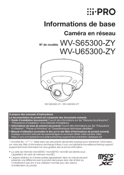 Manuel utilisateur i-PRO WV-S65300-ZYG - Caméra réseau