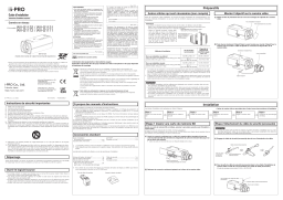 i-PRO WV-S1111 Guide d'installation