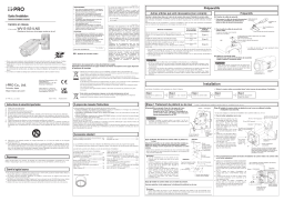 i-PRO WV-S1531LNS Guide d'installation