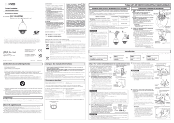 i-PRO WV-X6531NS Guide d'installation | Fixfr