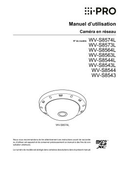 i-PRO WV-S8543L Mode d'emploi