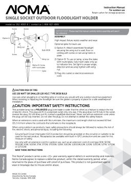 NOMA Support d'extérieur pour projecteur à une douille Manuel du propriétaire