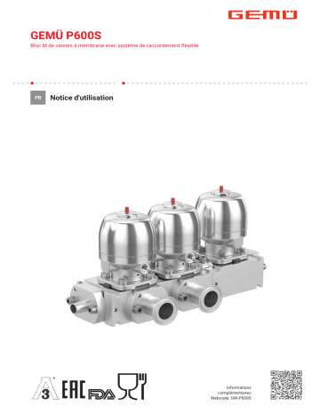 Gemu P600S Mode d'emploi - Manuel utilisateur | Fixfr