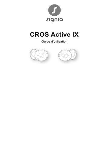 Manuel d'utilisation Signia CROS Active IX - Télécharger PDF | Fixfr