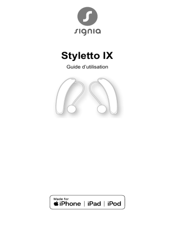 Manuel d'utilisation Signia Styletto 5IX - Aide auditive RIC | Fixfr