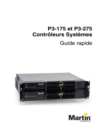 P3-275 System Controller | Martin P3-175 System Controller Mode d'emploi | Fixfr