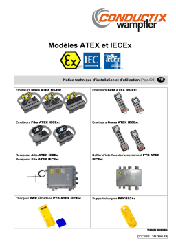 Conductix-Wampfler Radiocommandes de sécurité | Modèles ATEX et IECEx - Manuel d'installation