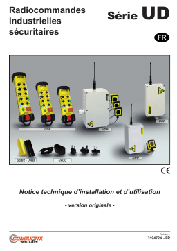 Conductix-Wampfler Série UD Manuel d'installation