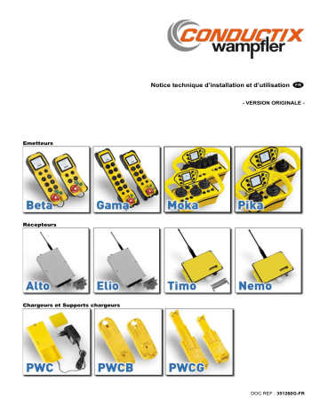 Conductix-Wampfler Radiocommandes de sécurité Guide d'installation | Fixfr
