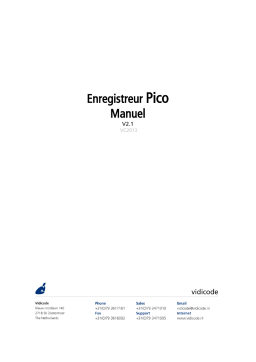 Vidicode Call Recorder Pico Manuel du Propriétaire - Enregistreur d'Appels Téléphoniques