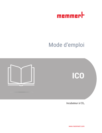 Memmert ICO Manuel utilisateur - Incubateur à CO2 | Fixfr