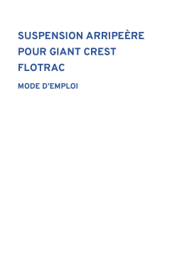 Manuel du propriétaire Giant MY25 Creat Flotrac