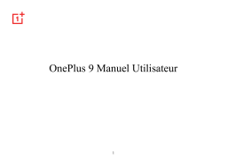 Manuel Utilisateur OnePlus 9 128 GB ASTRAL BLACK PXM