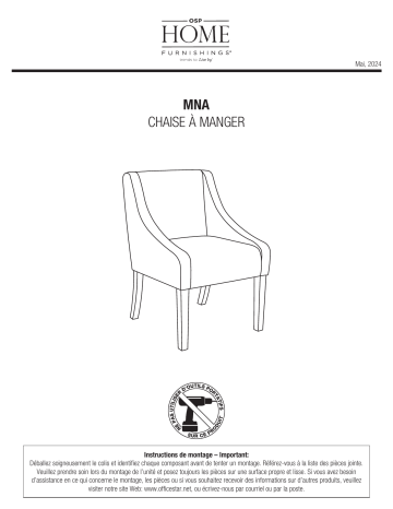 Manuel AveSix MNA-C89 - Chaise à Manger | Fixfr