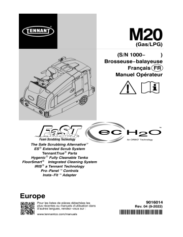 Tennant M-M20 Mode d'emploi - Manuel de l'opérateur | Fixfr