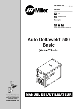 Manuel du propriétaire  AUTO DELTAWELD 500 BASIC (575V)