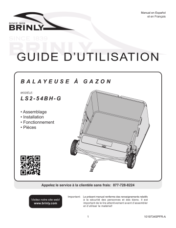 Brinly LS2-54BH-G Manuel du propriétaire | Fixfr