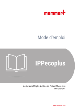 Manuel d'utilisation Memmert IPPecoplus - Incubateur réfrigéré