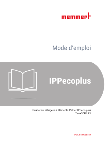 Manuel d'utilisation Memmert IPPecoplus - Incubateur réfrigéré | Fixfr