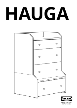 IKEA HAUGA Mode d'emploi - Manuel d'utilisation