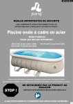 Manuel du propri&eacute;taire POOLSTAR JL-17449FR/S - Piscine ovale &agrave; cadre en acier