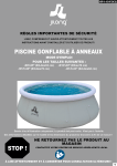 Manuel du propri&eacute;taire POOLSTAR JL-10202FR - Piscine gonflable &agrave; anneaux