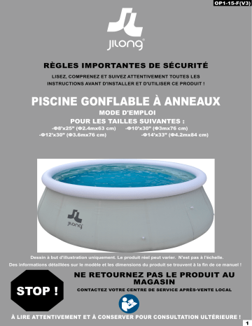 Manuel du propriétaire POOLSTAR JL-10202FR - Piscine gonflable à anneaux | Fixfr