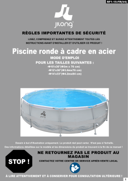 Manuel du propriétaire POOLSTAR JL-17263FR - Piscine ronde à cadre