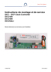 Manuel du propri&eacute;taire Mobatime Clock Controllers &ndash; DCC &amp; NCC