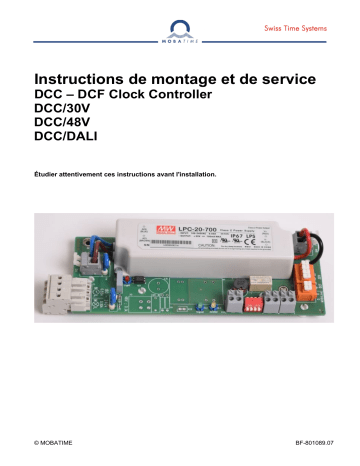 Manuel du propriétaire Mobatime Clock Controllers – DCC & NCC | Fixfr