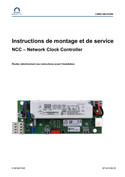 Manuel du propriétaire Mobatime Clock Controllers – DCC & NCC