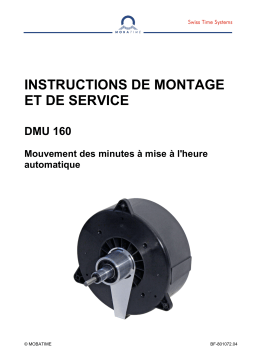 Mobatime DMU 160 Manuel du propriétaire - Télécharger PDF