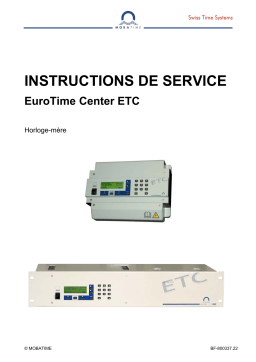 Manuel EuroTime Center ETC - Mobatime