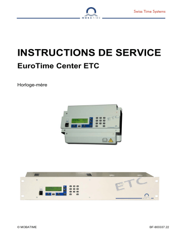 Manuel EuroTime Center ETC - Mobatime | Fixfr