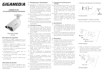 GIGAMEDIA GGM KITIPCAM Manuel d'utilisation | Fixfr