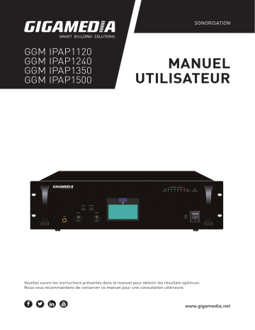 GGM IPAP60 | GGM IPAP1120 | GGM IPAP1350 | GGM IPAP1500 | GIGAMEDIA GGM IPAP1240 Manuel du propriétaire | Fixfr