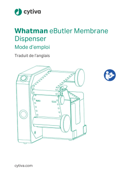 Manuel d'utilisation cytiva Whatman eButler Membrane Dispenser