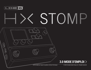 Line 6 HX Stomp Manuel du propriétaire | HX Stomp | Fixfr