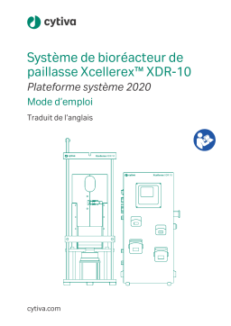 Manuel d'utilisation du système de bioréacteur de paillasse Xcellerex™ XDR-10