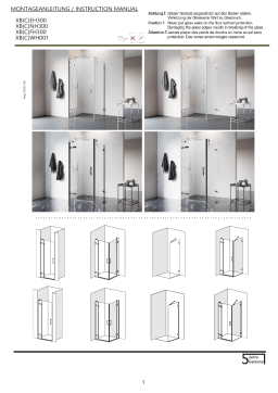 Welltime Walk-in-Dusche BDXBWH0011200 Manuel d’installation