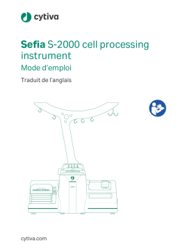 Manuel d'utilisation Sefia S2000 - Traitement de cellules