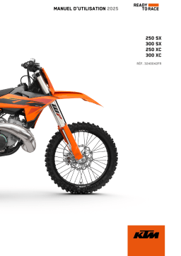 KTM 250 XC Manuel du propriétaire - Lire et télécharger