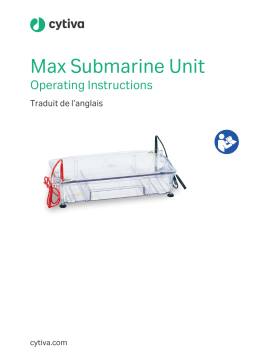 cytiva Max Submarine Unit Mode d'emploi - Manuel d'utilisation