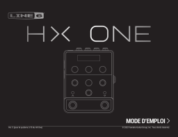 Manuel d'utilisation Line 6 HX One - Processeur d'effets
