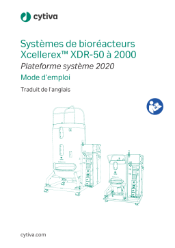 Manuel du système de bioréacteurs Xcellerex™ XDR50 a 2000