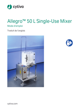 Manuel du cytiva Allegro™ 50 L SingleUse Mixer